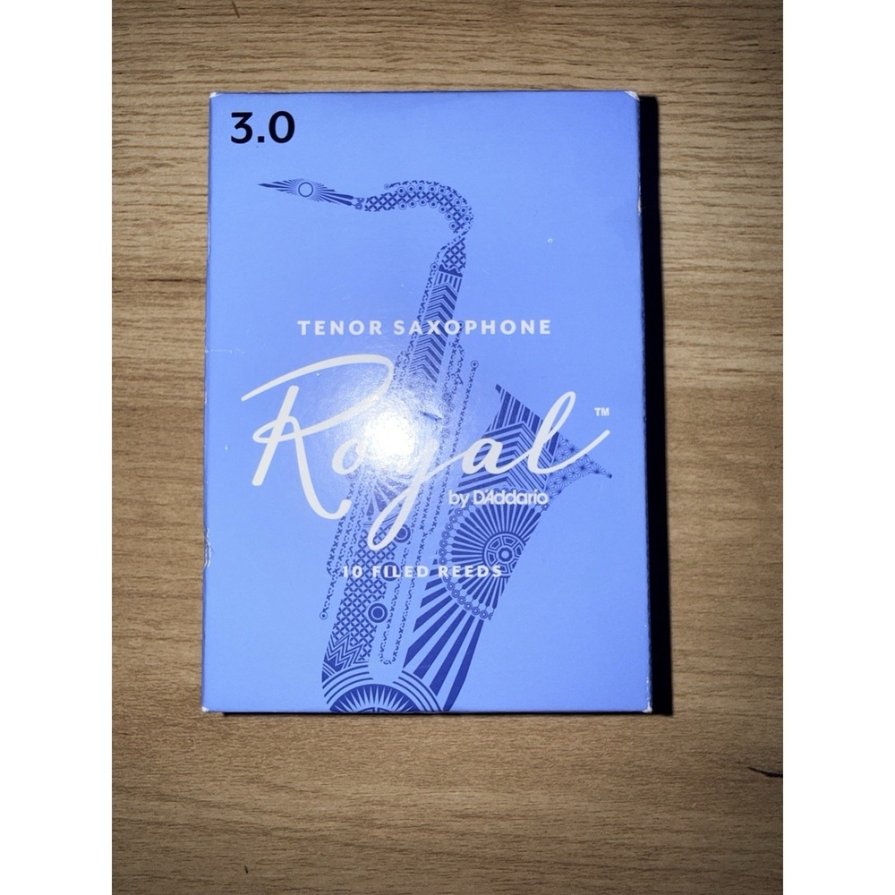 Rico Royal Tenor Sax Reeds 3.0‎ Brand New Open Box of Nine Reeds Q